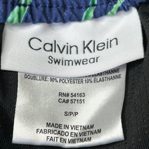 Calvin Klein Stretch E Board Shorts Swim Trunks Floral CB2KS019 Men’s Small NWT - Picture 2 of 11